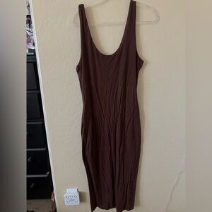 Fashion Nova brown long dress